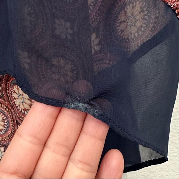 Lane Bryant Chiffon Straps Medallion Hi-Low Dress - Picture 12 of 13